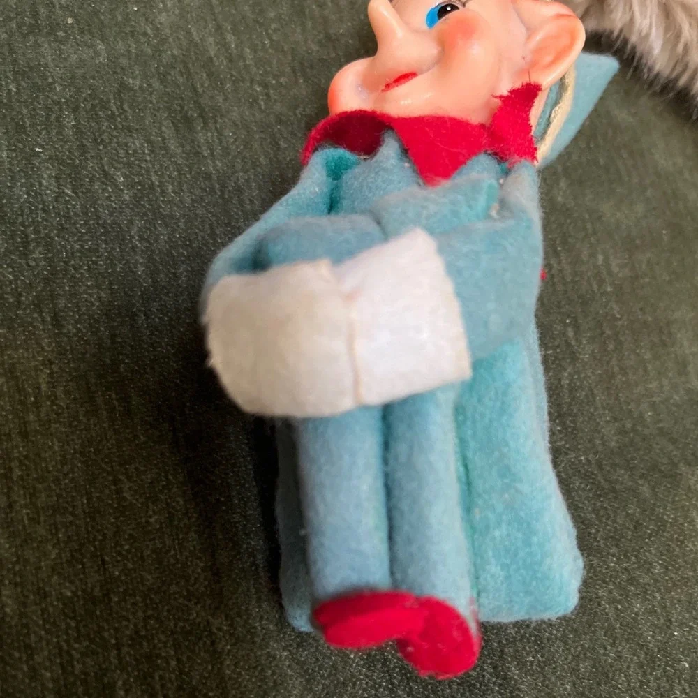 Vintage Pixie Elf Knee Hugger Retro Christmas Made in Japan